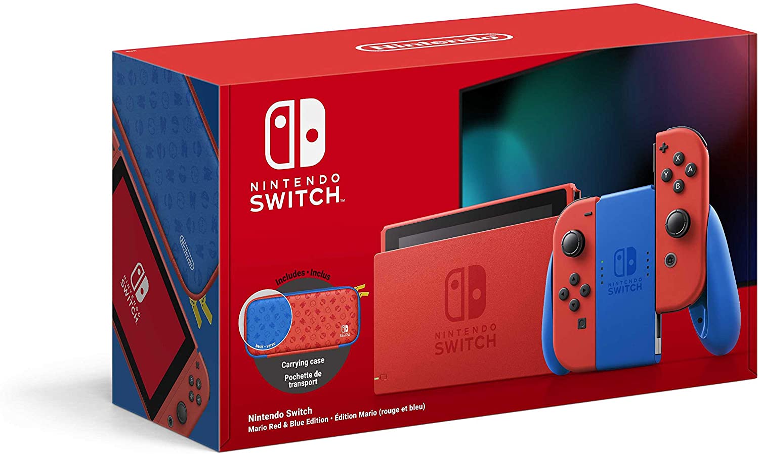 Nintendo Switch V2 Mario Red & Blue Edition bei amazon.fr Preispirat