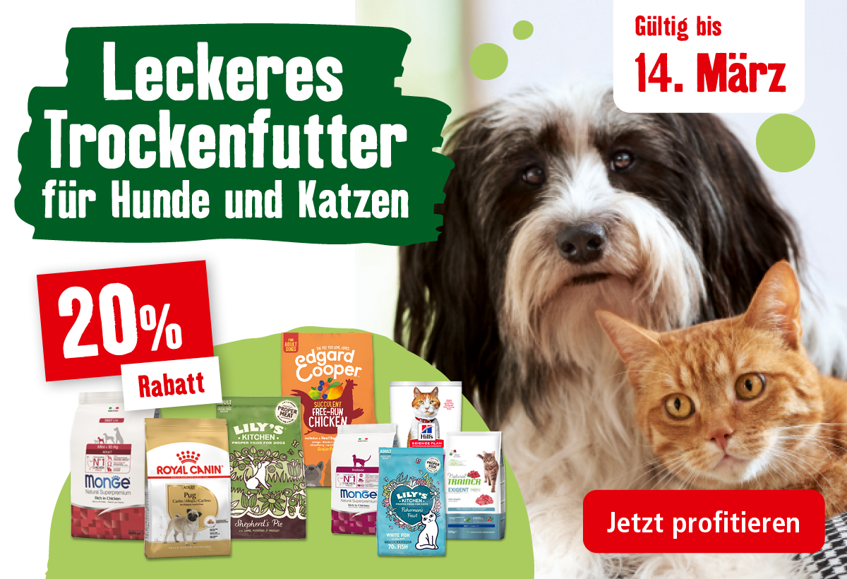 Fressnapf 20 Rabatt auf Trockenfutter für Hund &amp; Katze Preispirat