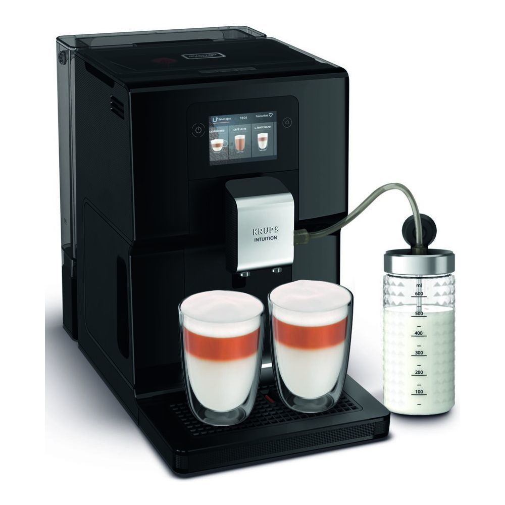 Krups Kaffeemaschine Wasser Läuft Unten Raus Kaffeemaschine Krups EA8738CH Intuition Preference inkl. Milchpot