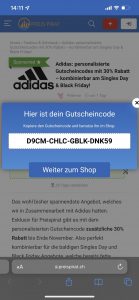 Adidas personalisierte Gutscheincodes mit 30 Rabatt - kombinierbar am Singles Day & Black Friday! - Preispirat - Black Friday.jpg