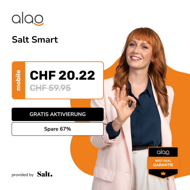 67% Rabatt bei Alao: Salt Smart für CHF 20.22/Mt.