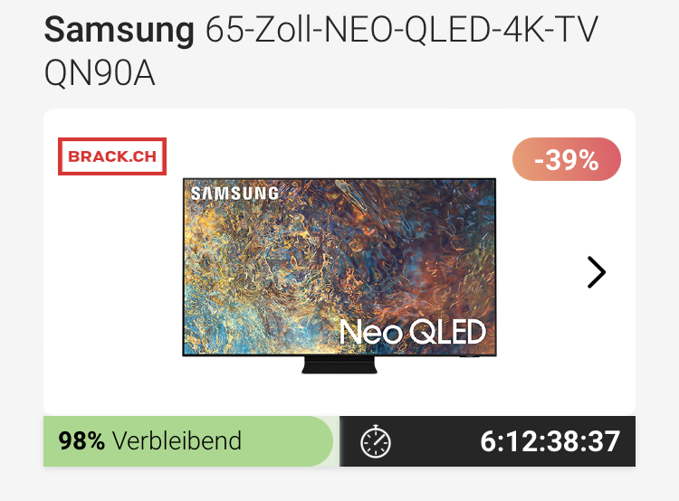 Samsung 65-Zoll-NEO-QLED-4K-TV QN90A