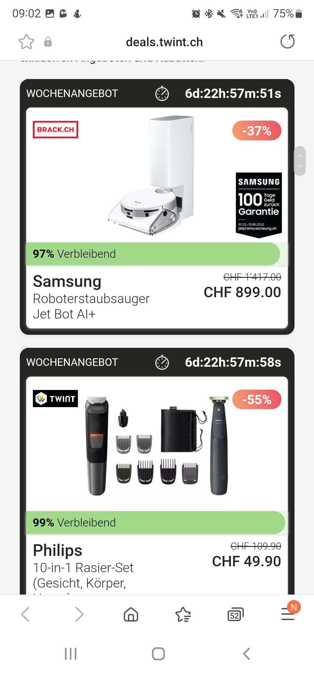 TOPPREIS UND Bestpreis für: Samsung Jet Bot AI+ Saugroboter, Weiss