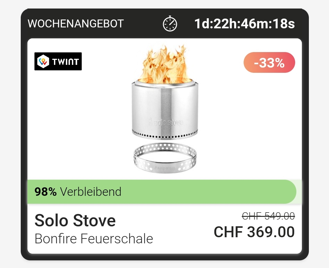 Solo Stove Bonfire Feuerschale Set zum Bestprice bei Twint