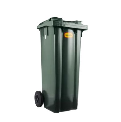 JUMBO MARKT- Faserplast Abfallrollcontainer – Farbe: Grün, Volumen: 140 l,  Höhe: 110 cm – CHF 35.95 statt CHF 59.95 (Abholpreis)
