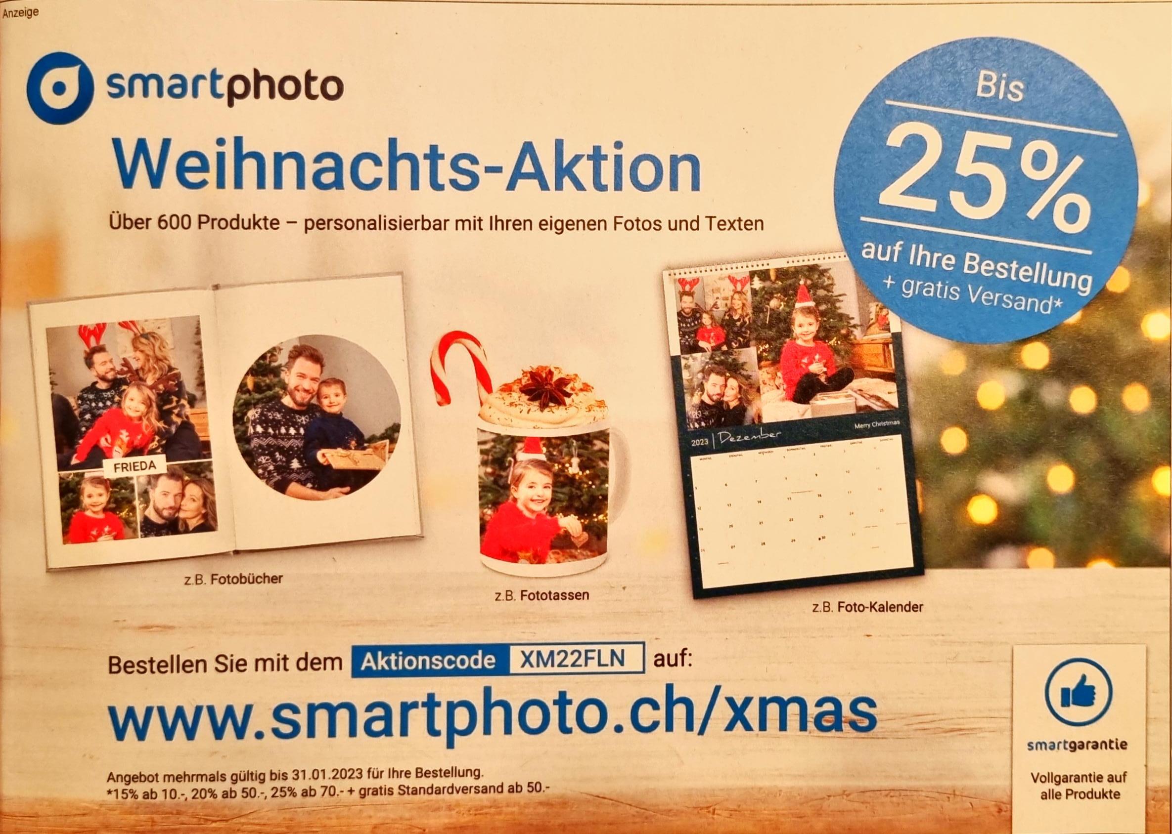 Smartphoto Gutschein bis 25% und gratis Versand