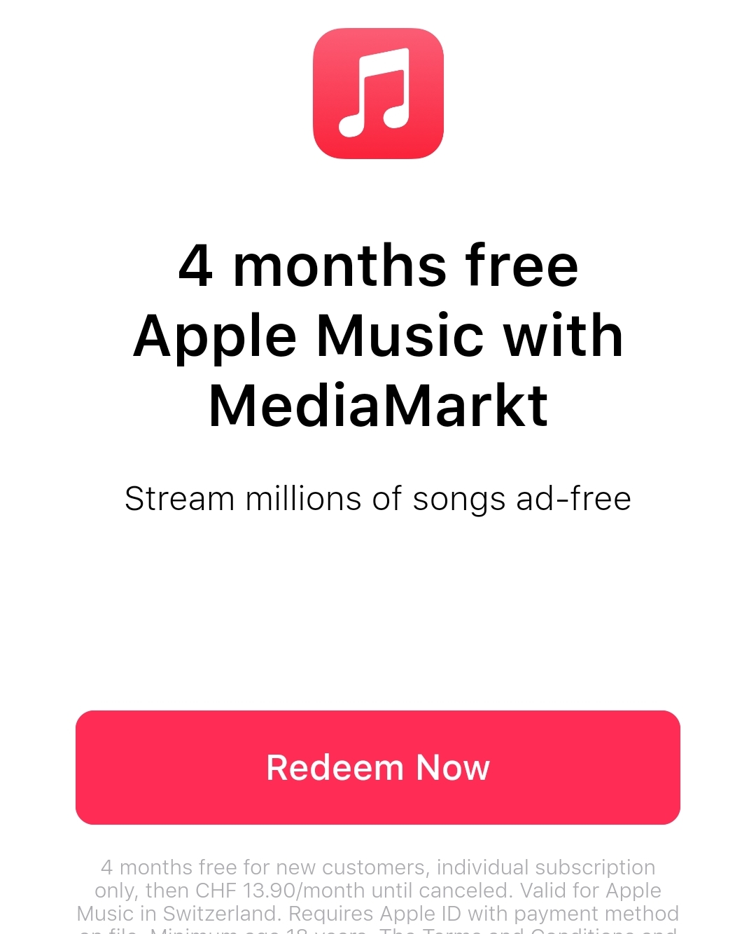 Apple Music – 4 Monate kostenlos