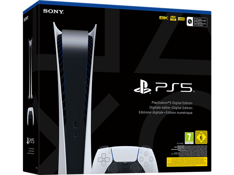 Sony Playstation 5 / PS5 Konsole Digital Edition “nackt” bei MediaMarkt