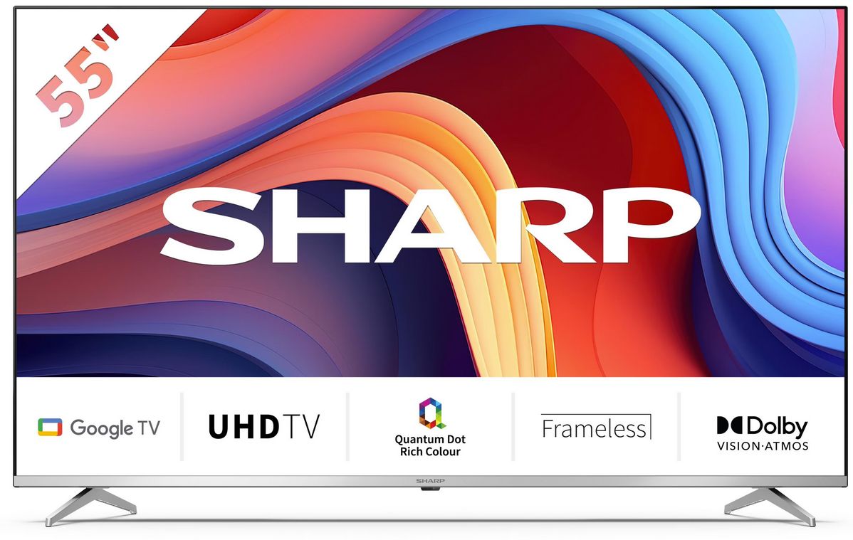 Twint App – Sharp Google TV 55GP6260E 55″, 3840 x 2160 (Ultra HD 4K), QLED