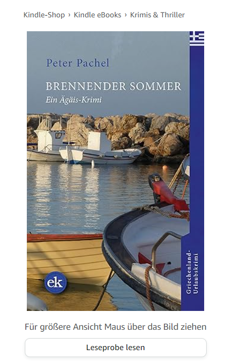 Brennender Sommer: Ein Ägäis-Krimi – gratis eBook auf diversen Plattformen