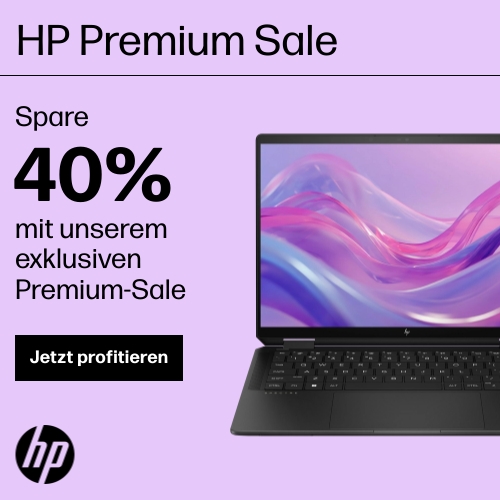 HP Premium Sale – Bis zu 40% Rabatt auf Laptops, Desktop-PCs, Monitore und Zubehör