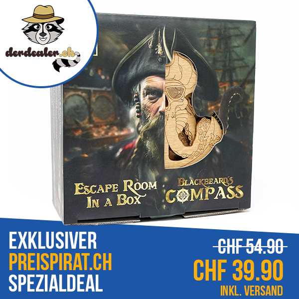 [Preispirat Exklusiv] Blackbeard’s Compass Rätselbox zum Bestpreis