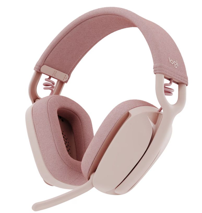 Mediamerkt – Logitech Headset Zone Vibe 100 Rosa – Kabelloses Office – Headset mit leichtem und komfortablem Design