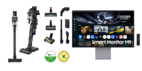 Samsung Smart OLED Monitor M9 M90SF (32″, 4K@165Hz, 250nits) + Samsung Jet 95 Complete (580W) in Aktion