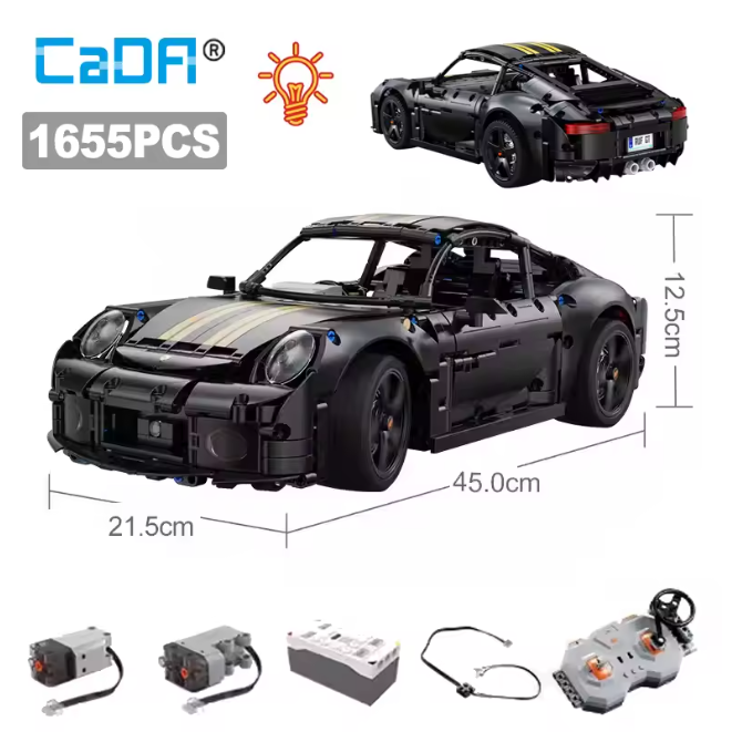 Cada RUF GT 1:10 (1655 Teile, Lego-kompatible Bausteine) bei AliExpress