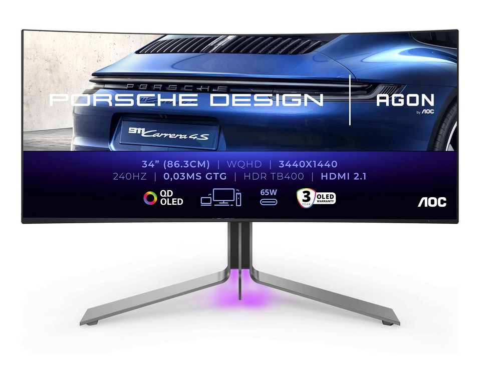 AOC Gaming-Monitor PD34 34″ zum neuen Bestpreis bei highdefinition