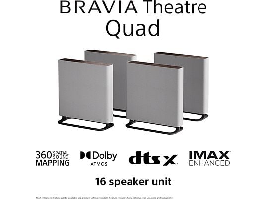 SONY BRAVIA Theatre Quad HT-A9M2, neuer Bestpreis 1799.- inkl. Gratis Subwoofer SA-SW5, Home Entertainment-System, Schwarz/Grau