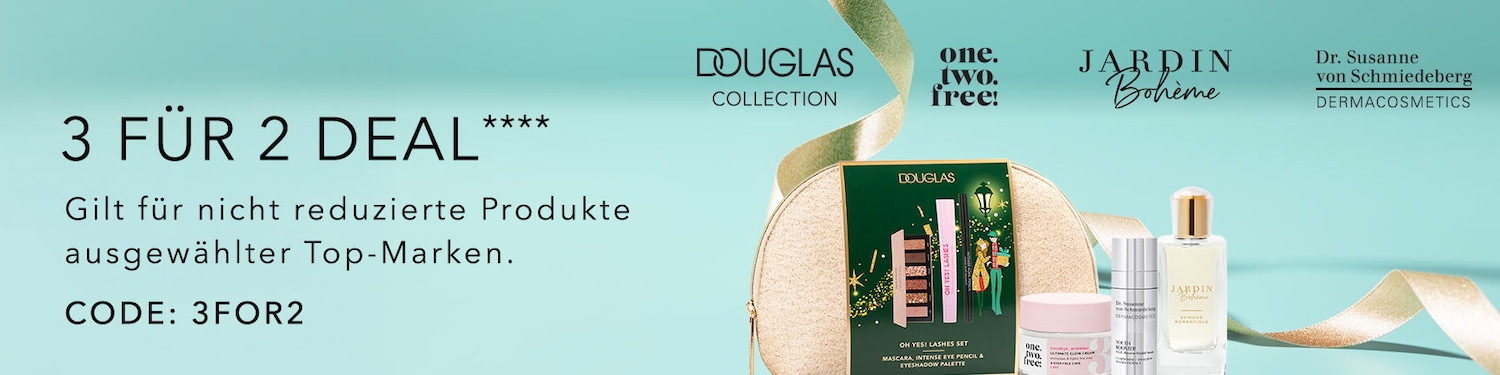 Nur noch bis Morgen: 3 FÜR 2 Aktion bei Douglas