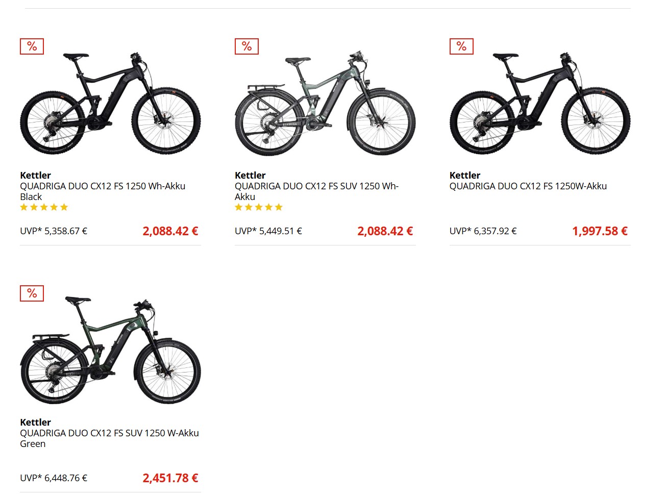 Kettler Quadriga DUO 1250 Wh E-Bike zum Toppreis in Grösse S und M