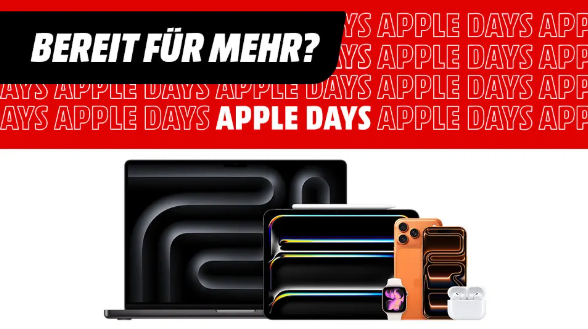 Apple Days bei MediaMarkt – MacBooks zu Toppreisen