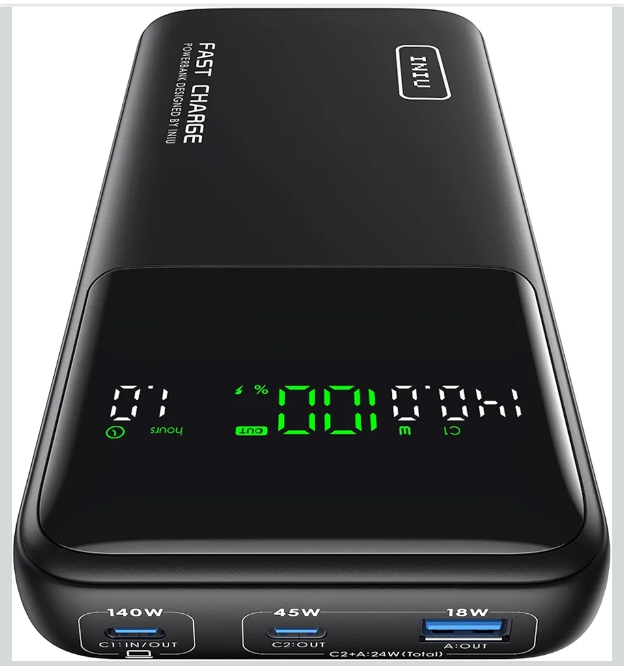 INIU 27000mAh 140W Power Bank Klein Aber Stark