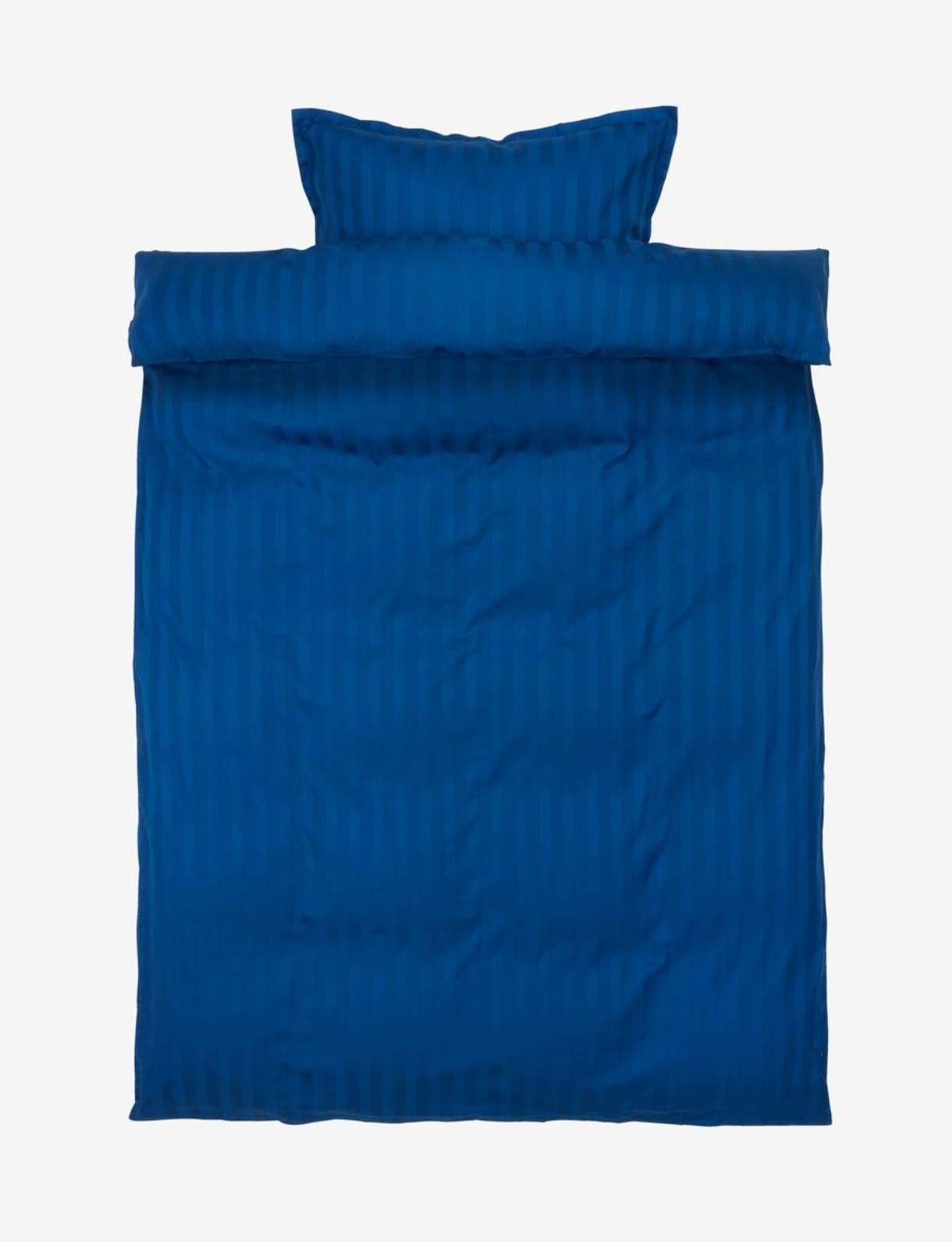 Satin-Bettwäsche «NELL» 160×210 kobaltblau (Gold) in Aktion bei Selbstabholung