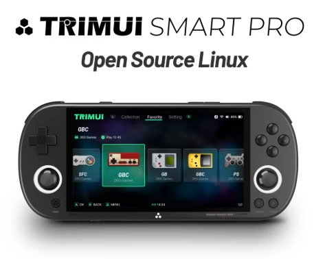 Trimui Smart Pro Retro-Handheld (4,96″ IPS, 1280 x 720, RGB, Linux)