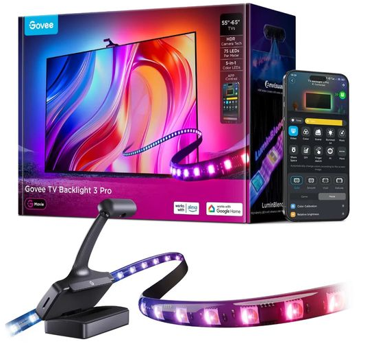 Govee TV Backlight 3 Pro TV Light Strips 55″–65″ / 75″–85″ nur heute bei DayDeal zum neuen Bestpreis