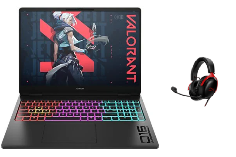 HP OMEN MAX Notebook (16″, AMD Ryzen 7 3500H, 32 GB RAM, 1 TB SSD, RTX 5070, 400 nits) + HYPERX Cloud III Headset gratis bei MediaMarkt