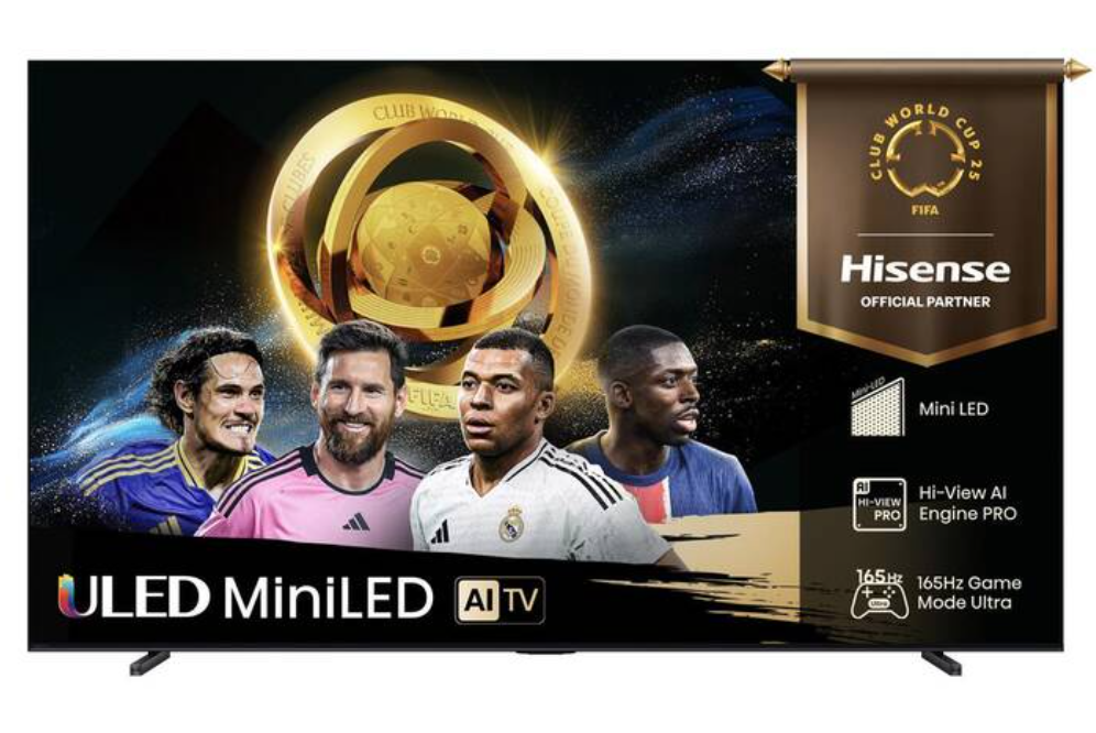 Riesiger 4K-Fernseher HISENSE 100U7Q mit ULED, 165 Hz und Smart AI TV bei Interdiscount zum Bestpreis