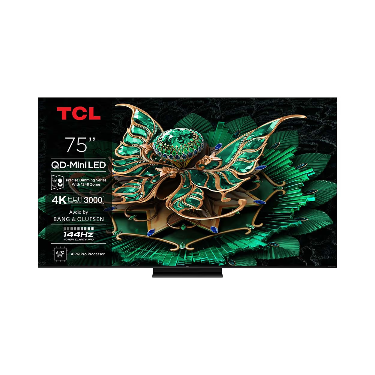 QD Mini-LED Fernseher TCL 75C7K mit 2600 Nits, 4K@144Hz, 1248 Dimming-Zonen zum neuen Bestpreis bei Fust