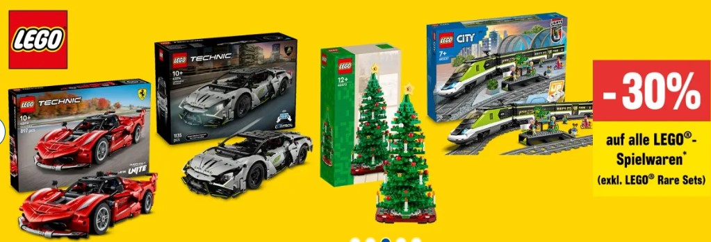 30% Rabatt auf alle LEGO Spielwaren bei Jumbo