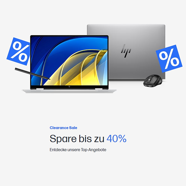 Clearence Sale bei HP – bis zu 40% Rabatt