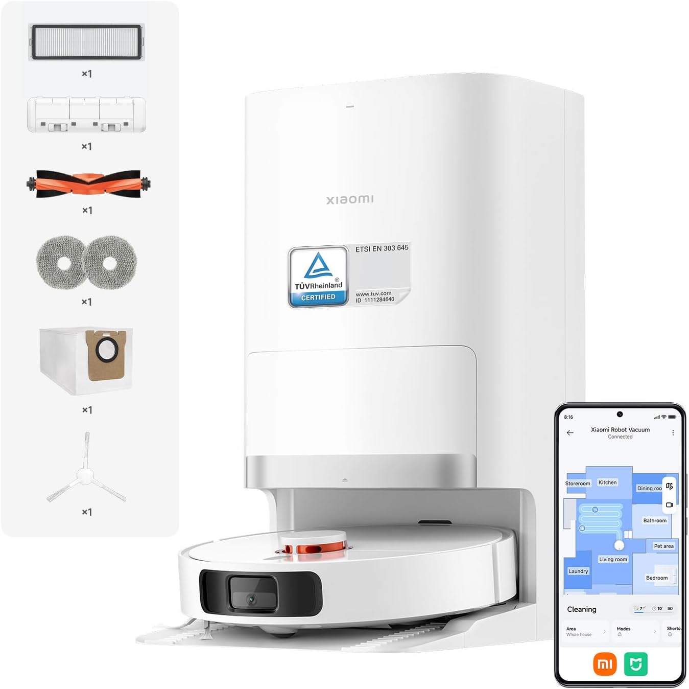 Saug- & Wischroboter Xiaomi Robot Vacuum X20+ zum neuen Bestpreis bei Amazon