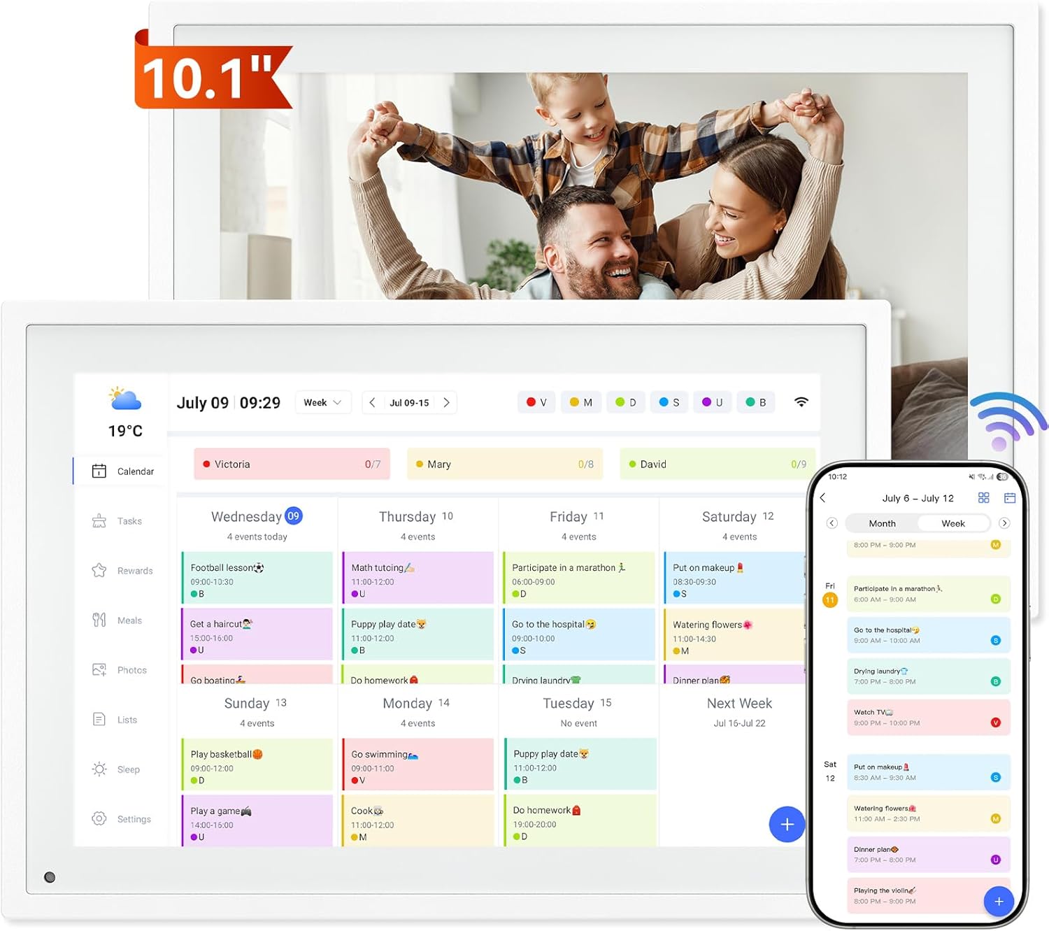 Amazon: Digitaler Kalender P10 WIFI von Tabwee