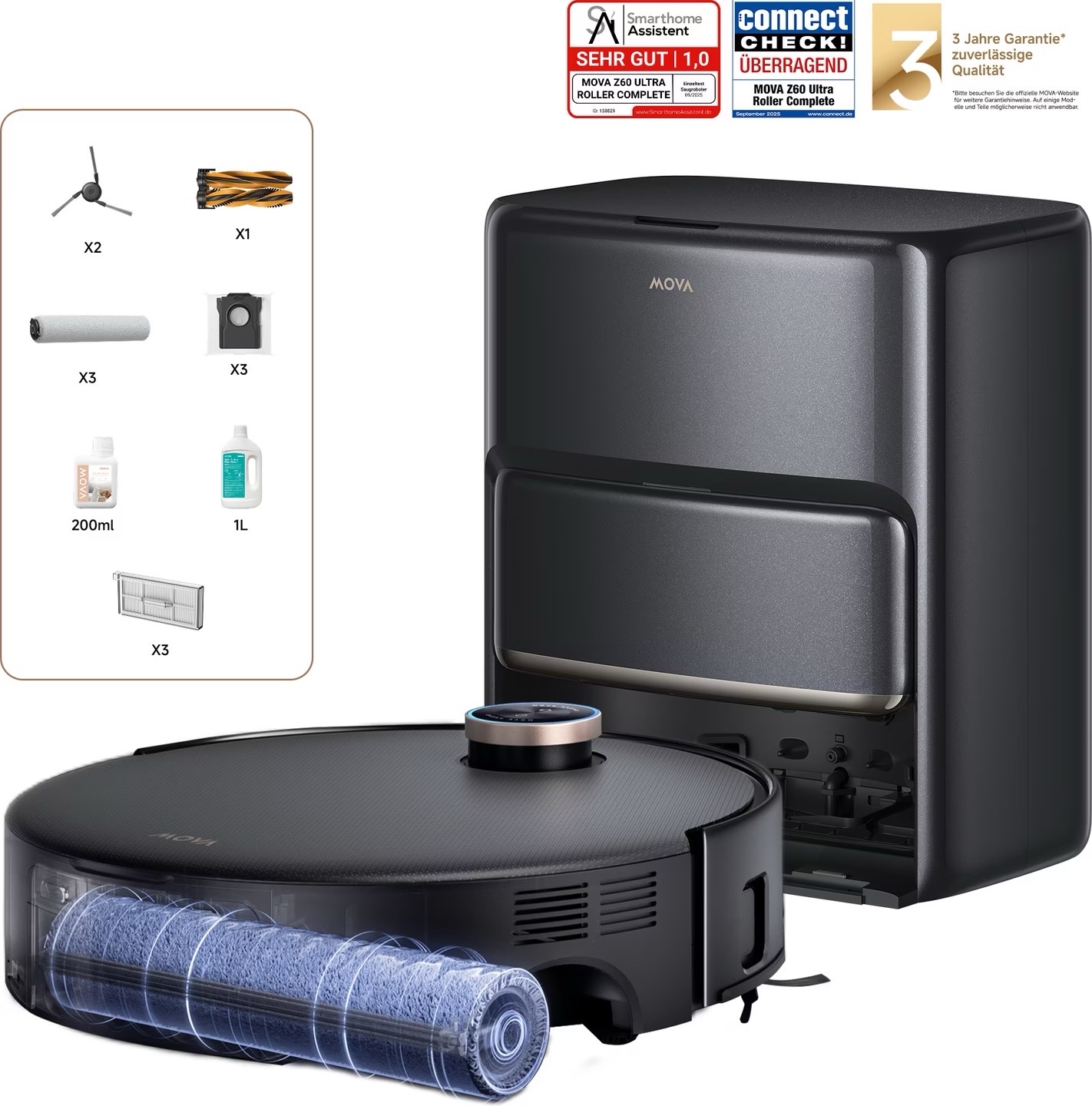 Mova Z60 Ultra Roller Complete Schwarz