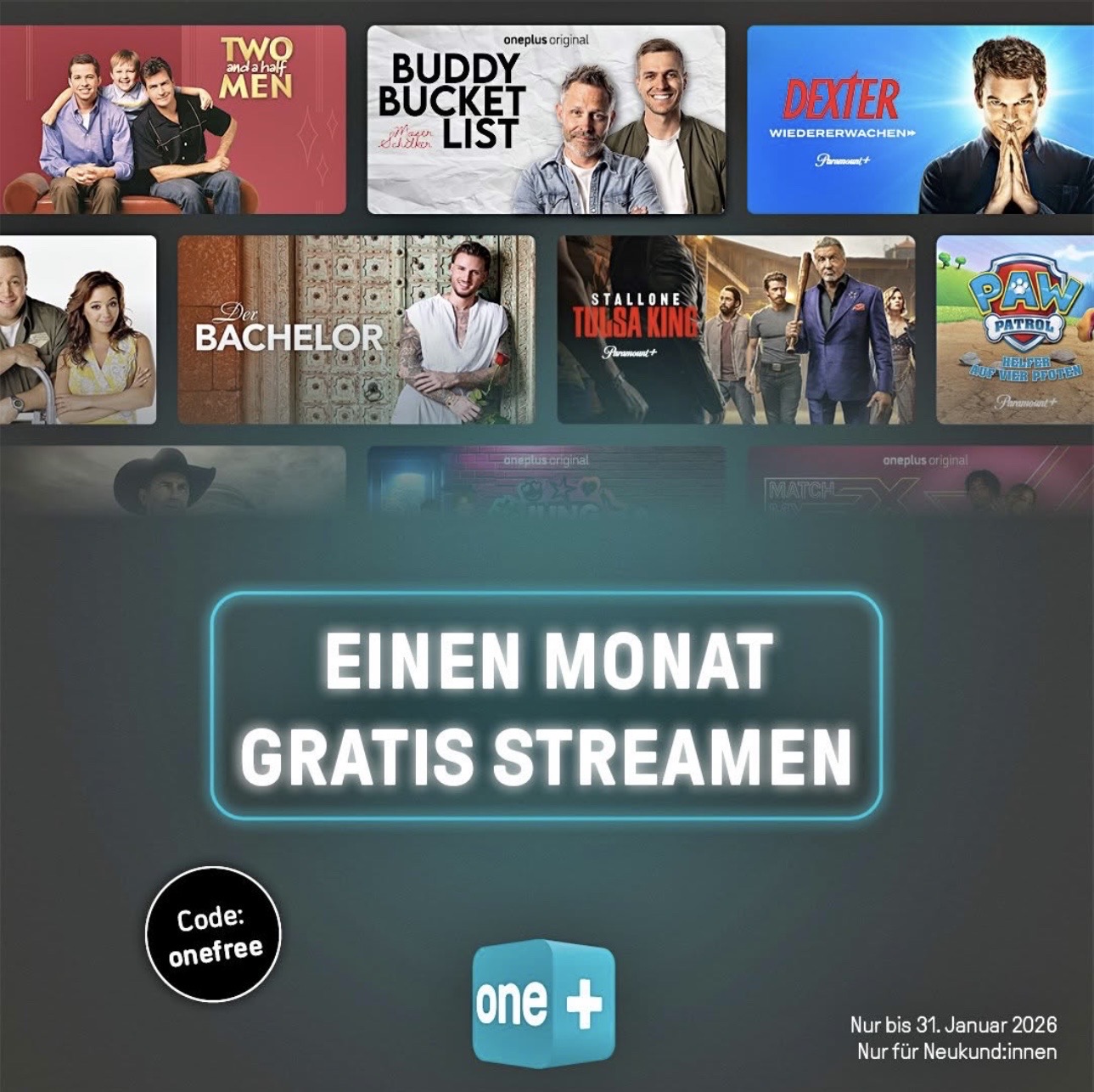 oneplus inkl. Paramount+ 1 Monat gratis