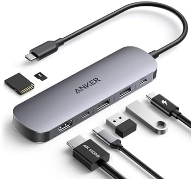 «Anker – USB-C Hub 7-in-1 mit 4K @ 60Hz HDMI / 85W Schnellladen (ohne Netzteil)