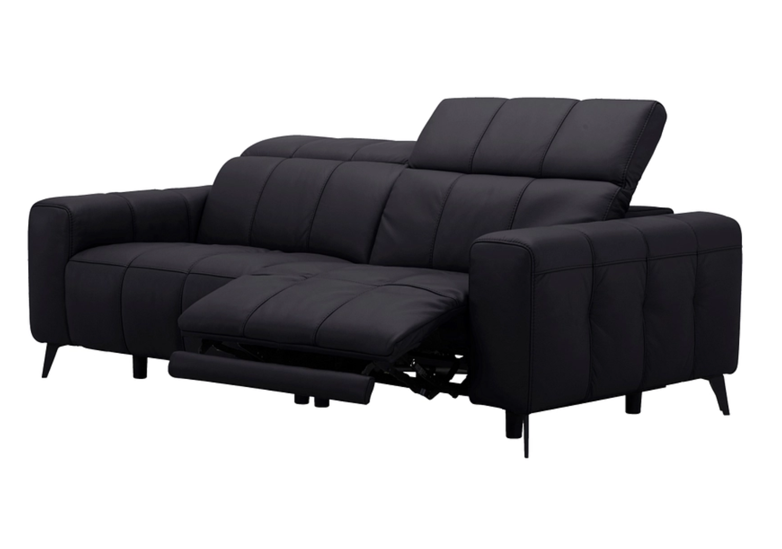 Designer Sofa aus Echtleder mit verstellbaren Kopfstützen & elektrischer Relaxfunktion inkl. Lieferung