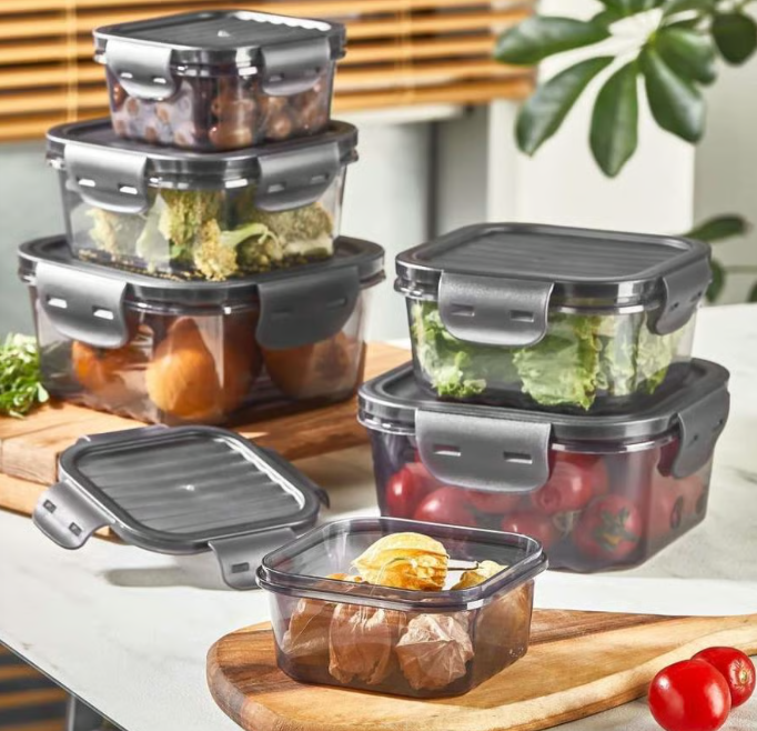 HERMIA Aufbewahrungsbox-Set (6-teilig, 100 % Kunststoff) inkl. Lieferung bei DeinDeal