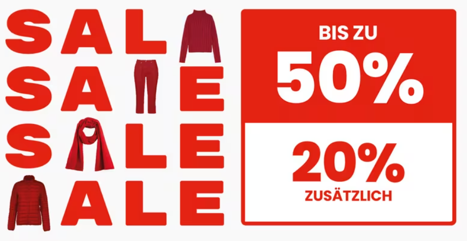 SALE bei Manor – Bis zu 50% auf viele Produkte + 20% Zusatzrabatt ab 3 Artikeln