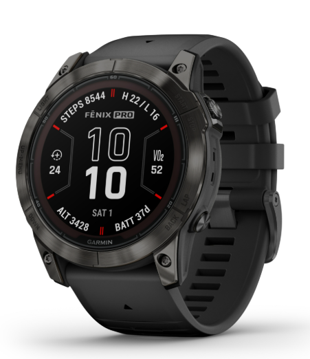 GARMIN GPS-Sportuhr Fenix 7X Pro Sapphire Solar (51 mm) bei Ochsner Sport in Aktion