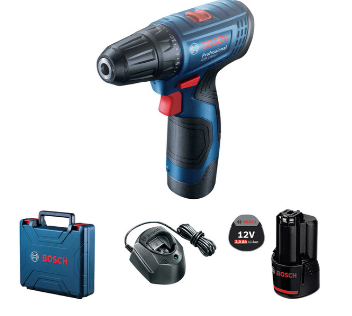 Bosch Professional Akku-Bohrschrauber GSR 120-LI Kit (2× 12V Akku, Ladegerät, Koffer, 5 J. Garantie) bei Jumbo