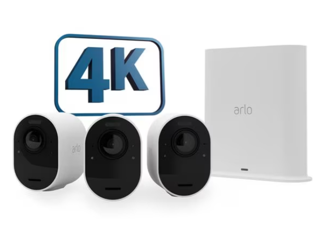 Arlo Überwachungsset Ultra 2 4K UHD mit 3 Kameras bei MediaMarkt zum Bestpreis