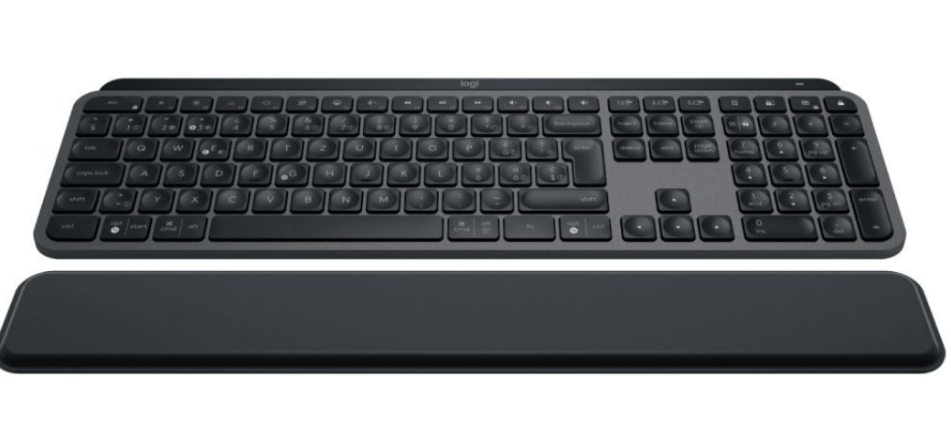 Logitech Tastatur MX Keys S Plus CH-Layout mit Handgelenkauflage bei Fust in Aktion