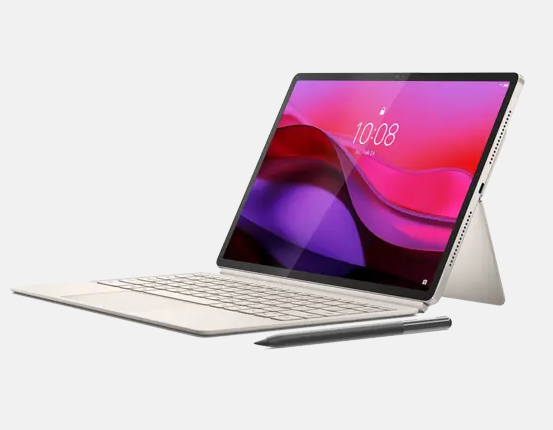 Lenovo Yoga Tab Plus (12.7″ 3K@144 Hz, 16 GB / 256 GB) Seashell inkl. Pen & Book Cover Keyboard