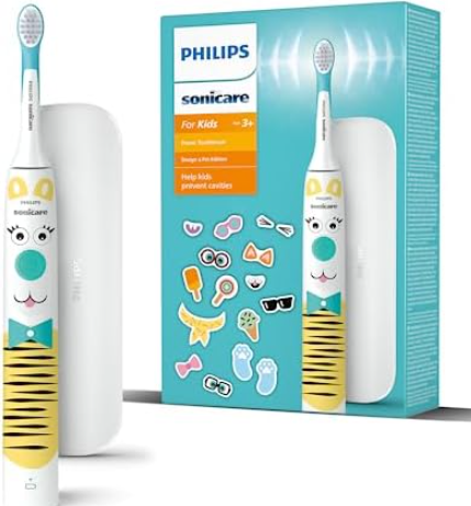 Philips Sonicare For Kids elektrische Zahnbürste inkl. Reiseetui (Modell HX3603/01)