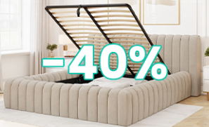 🛏️📦 Nur Online – Bis zu -40% Rabatt auf Aufbewahrungsbetten!