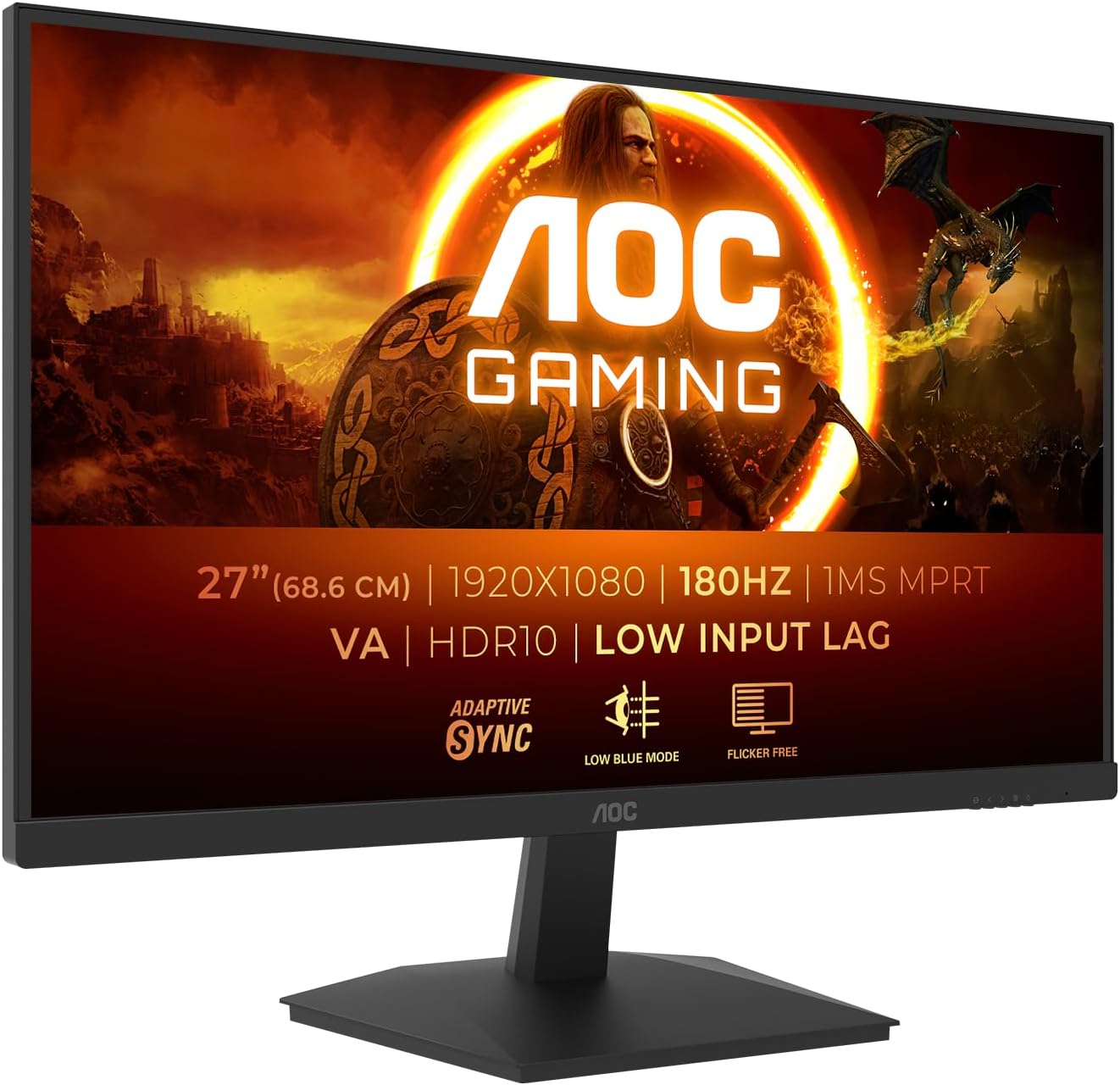 AOC 27G15N2 Gaming-Monitor (27″, VA, WLED, FHD, 180 Hz, 1 ms, 300 Nits)
