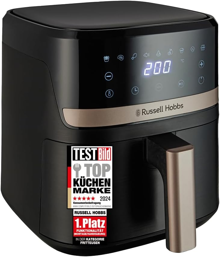 Russell Hobbs Heissluftfritteuse L (4,3 Liter, 9 Programme, Touchscreen, spülmaschinenfest)